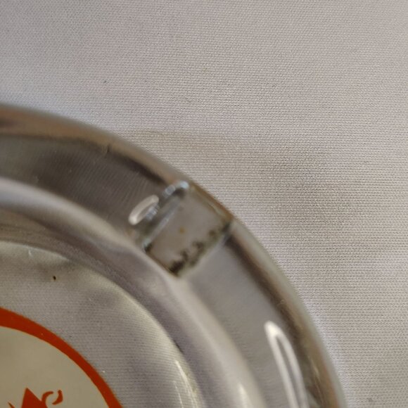 Vintage Sanka Ashtrays Glass 4 Inch Round Lot of 2 Different Advertising Labels - Picture 10 of 16